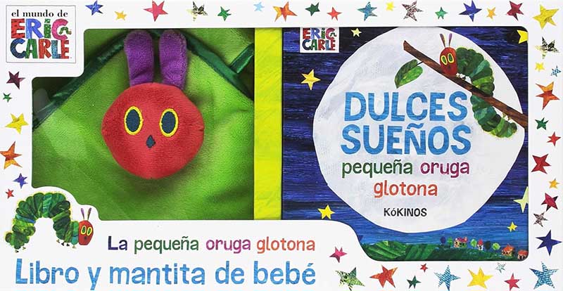 DULCES SUEÑOS PEQUEÑA ORUGA GLOTONA - LIBRO Y MANTITA DE BEB